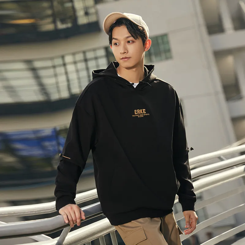Erke Sweatshirt Men's Jet Black-4