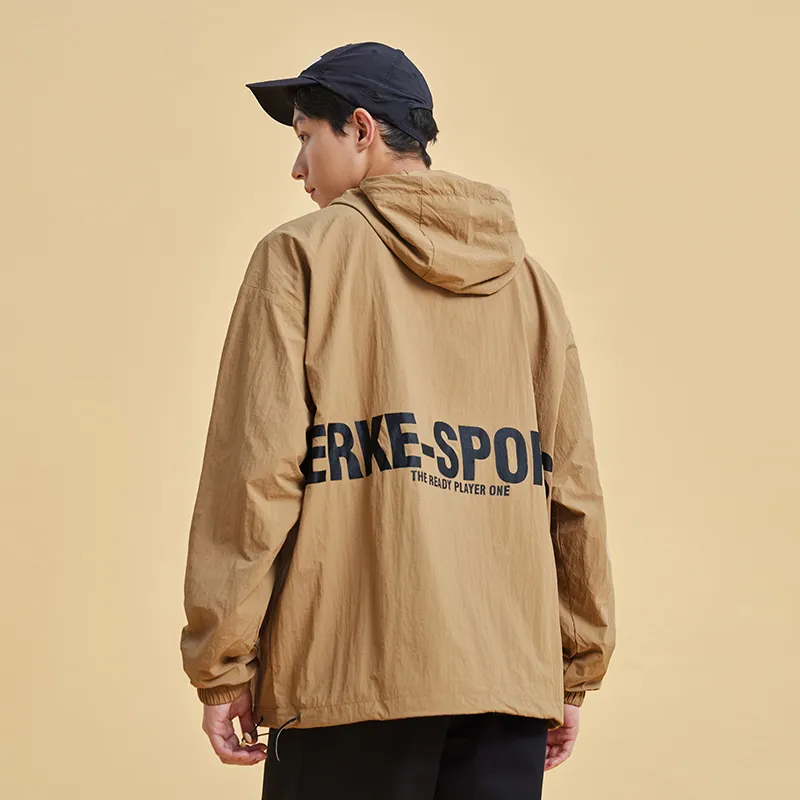 Erke Jackets Men Brown-4