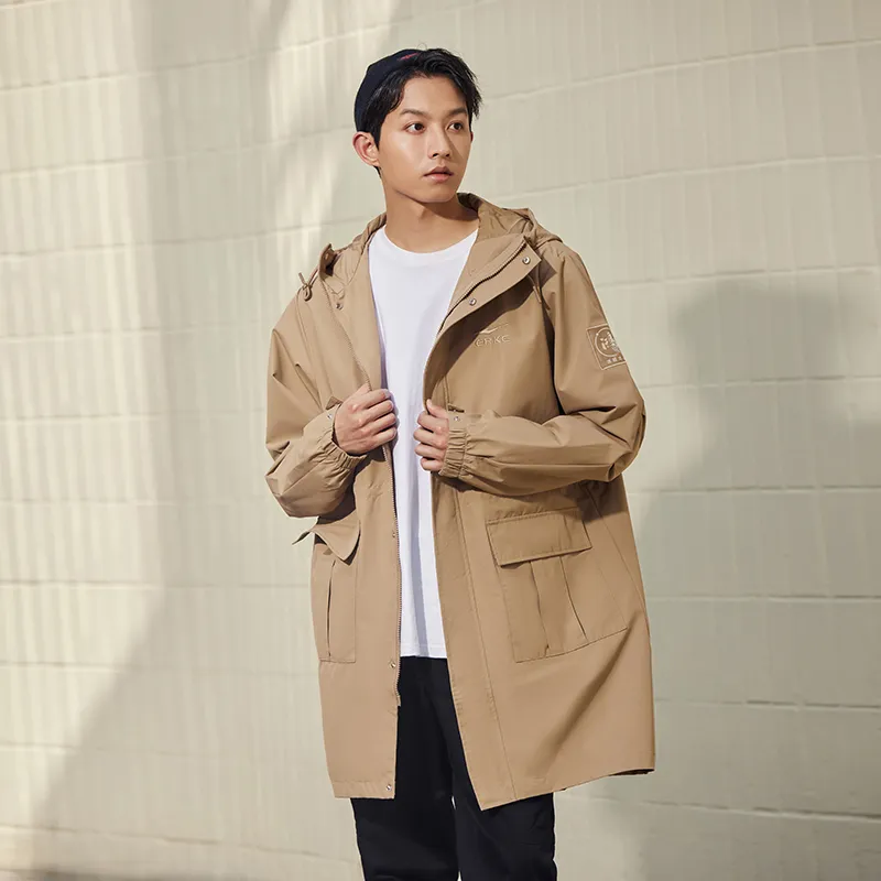 Erke Trench Coat Men's Latte Brown-3