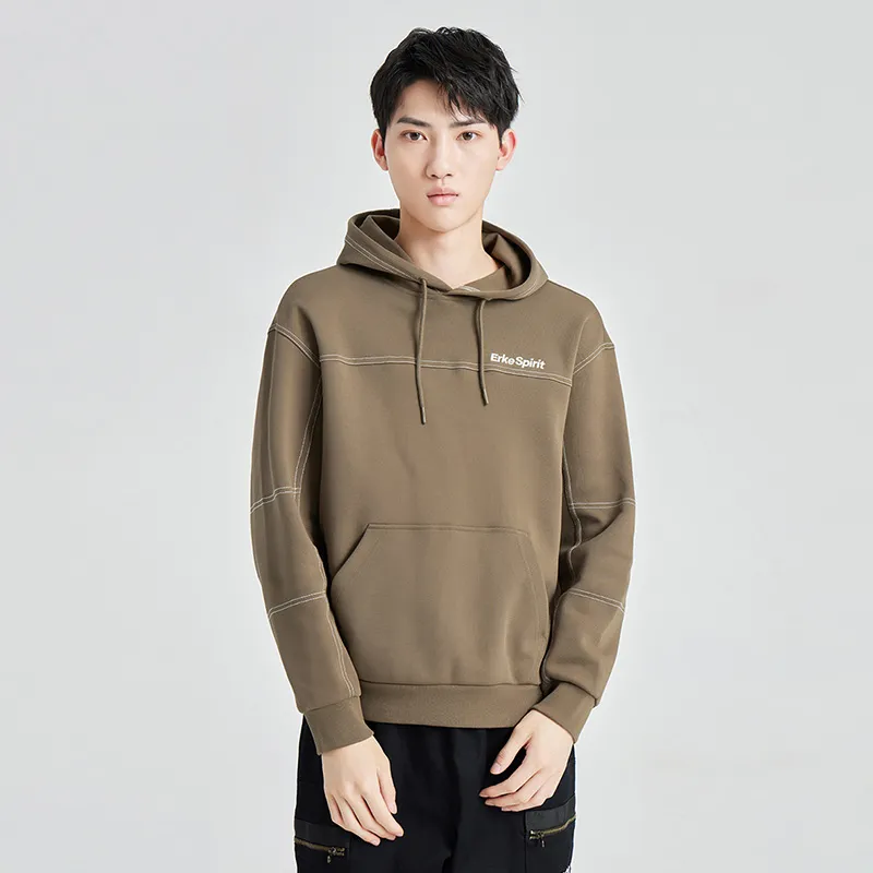 Erke Sweatshirts Men Deerskin Brown-5