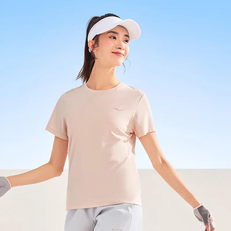 Erke T Shirt Women's Salmon Pink-2