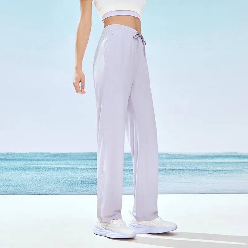 Erke Knitted Sports Pants Women's Dreamlike Purple-2