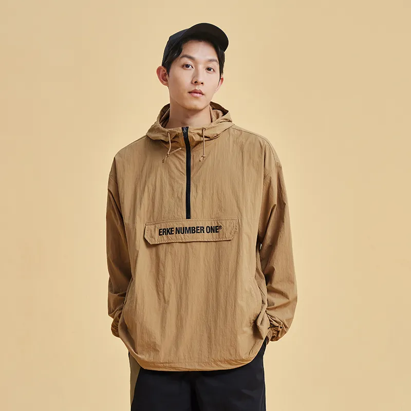 Erke Jackets Men Brown-2