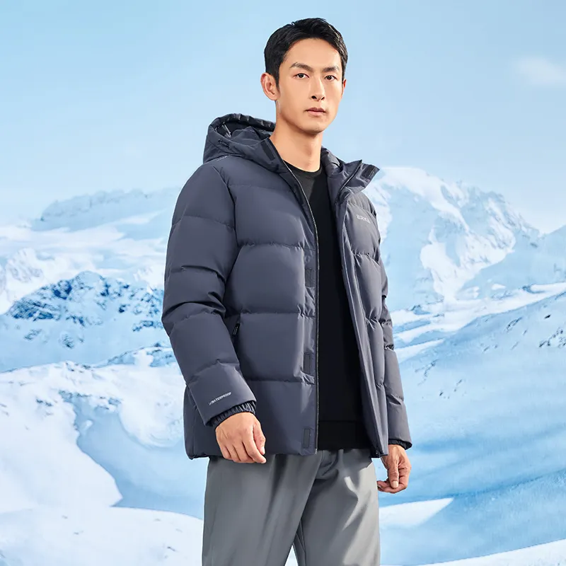 Erke Variety Training Collection Down Jacket Unisex Endless Depression Gray-5