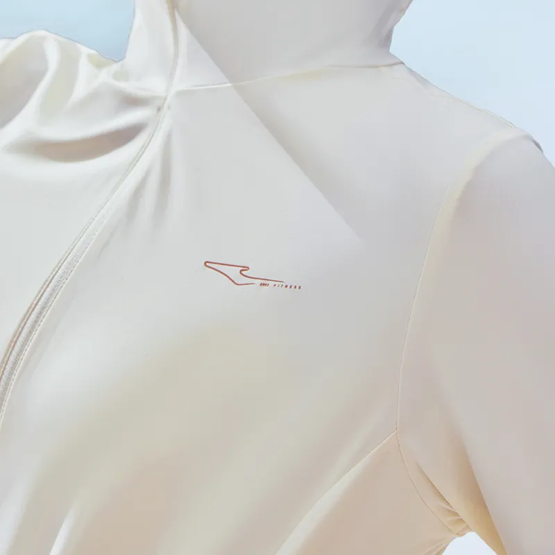 Erke Super Light UV Protection Cooling Sun Protection Clothing Women's DS Cheese White-2