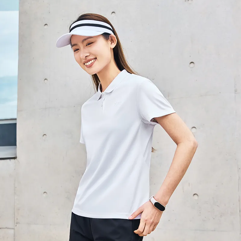 Erke Polo Shirt Women's True White-3