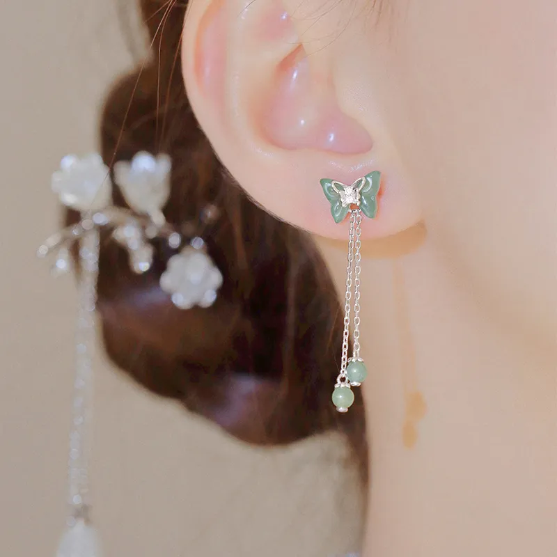 LISM S925 Silver Stud Earrings Women's-2