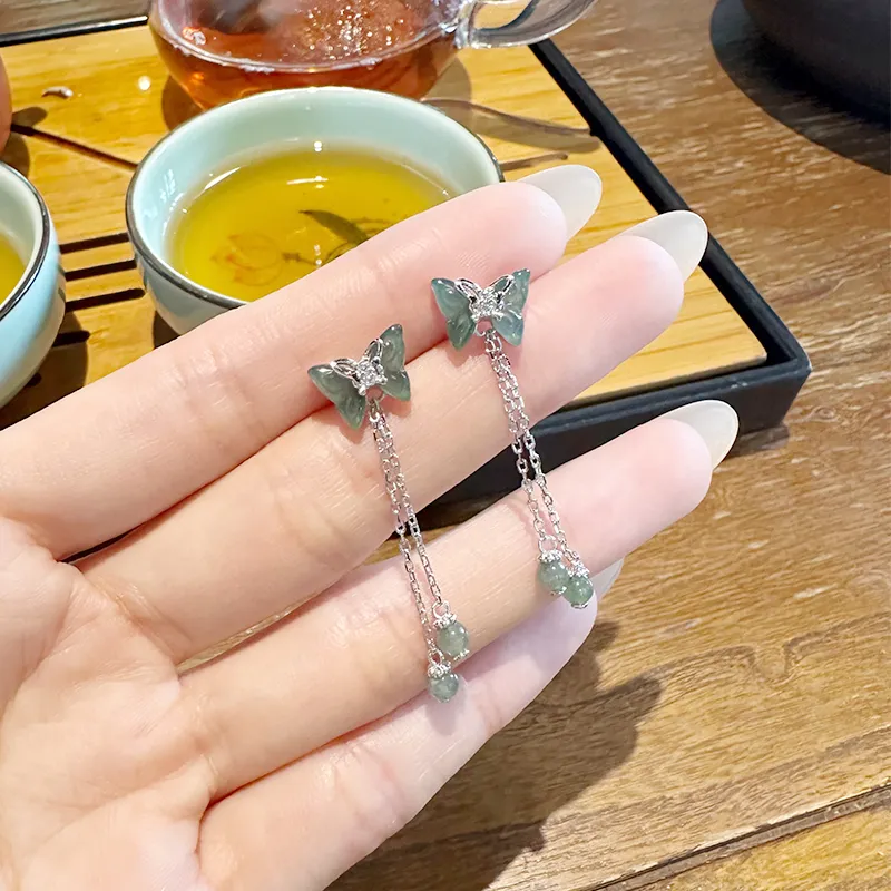 LISM S925 Silver Stud Earrings Women's-4