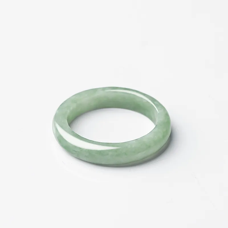 QMYS Bean Type Jadeite Rings Unisex-3