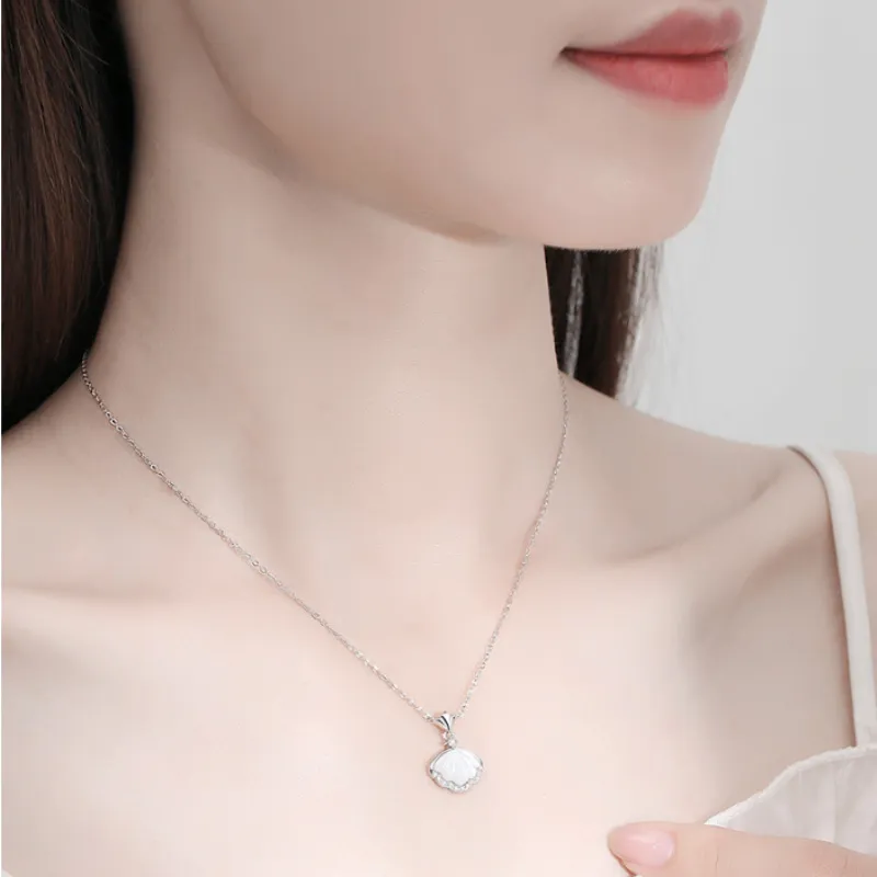 QMYS 999 Fine Silver Sterling Silver Necklaces Women's-1
