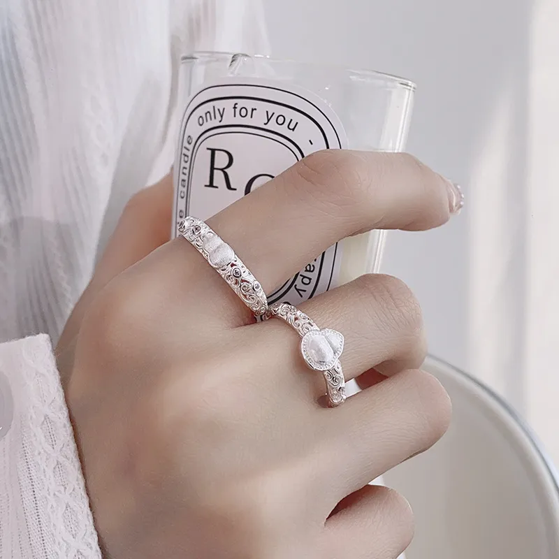 QMYS 925 Sterling Silver Rings Unisex-3