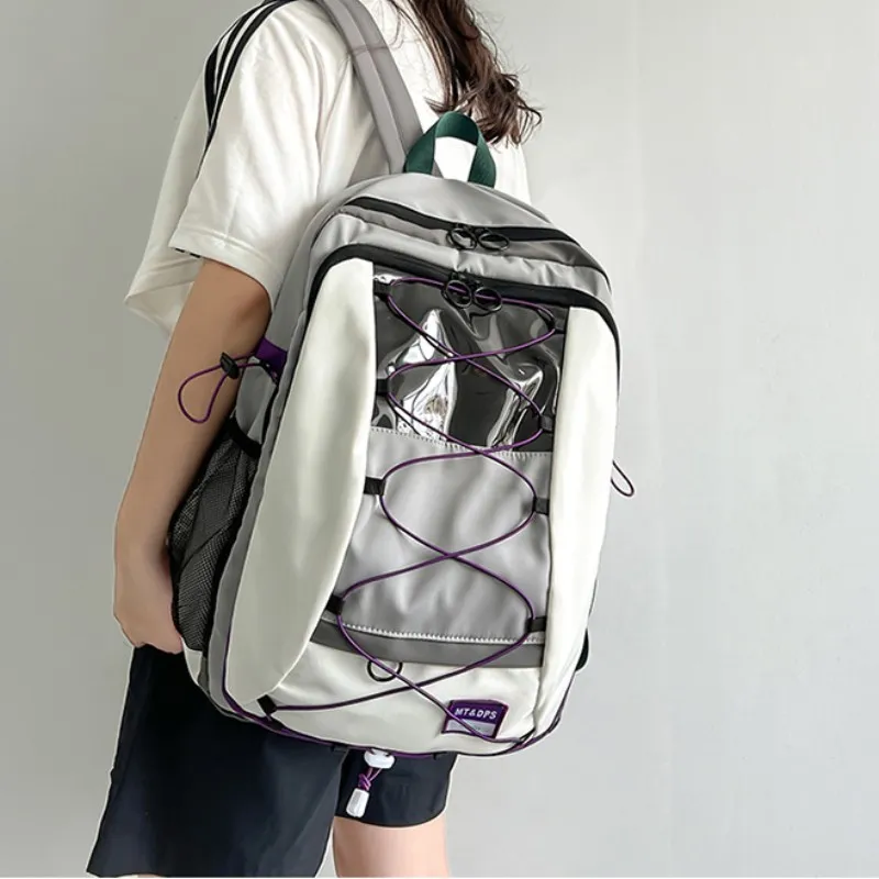 Elsvet Nylon Backpack Unisex Multicolor-6