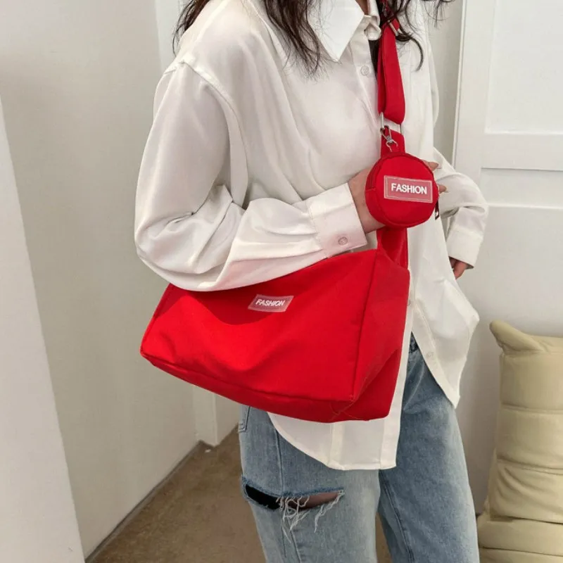Elsvet Oxford Shoulder Bag Unisex Red, Pink, White, Black-1