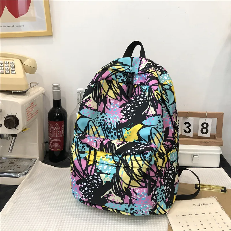 LETOO Nylon With Oxford Backpack Unisex Multicolor-1