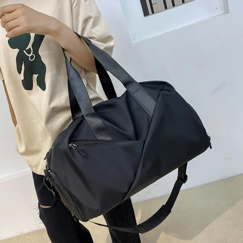 Elsvet Oxford Gym Bag Large Size Unisex Green/Black/Pink-3