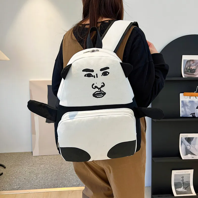 Elsvet Fabric Backpack Unisex Multicolor-3