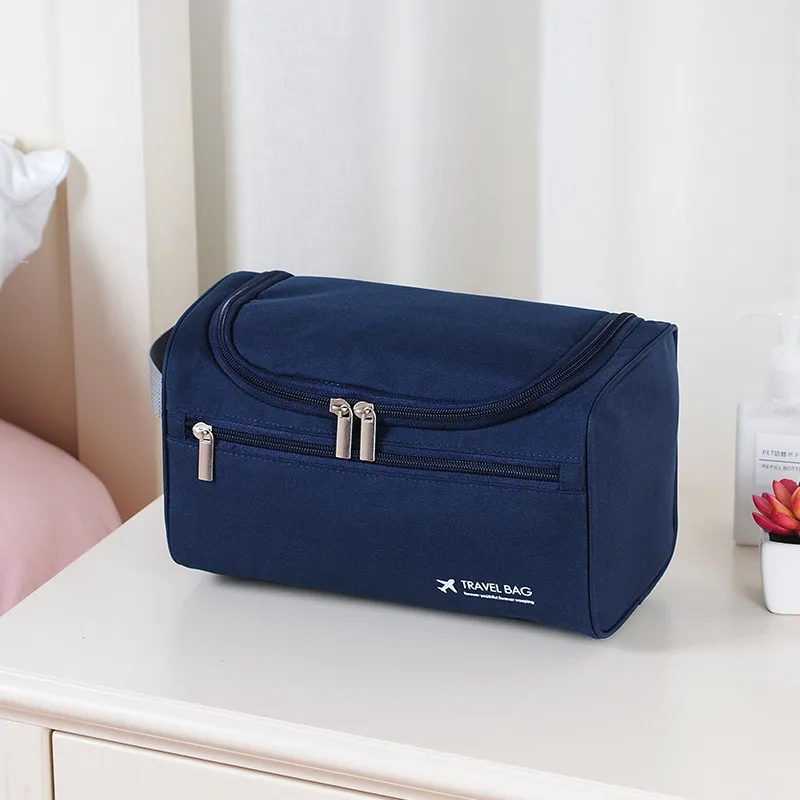 LETOO Oxford Makeup Bag Unisex Navy Blue/Black/Green-1