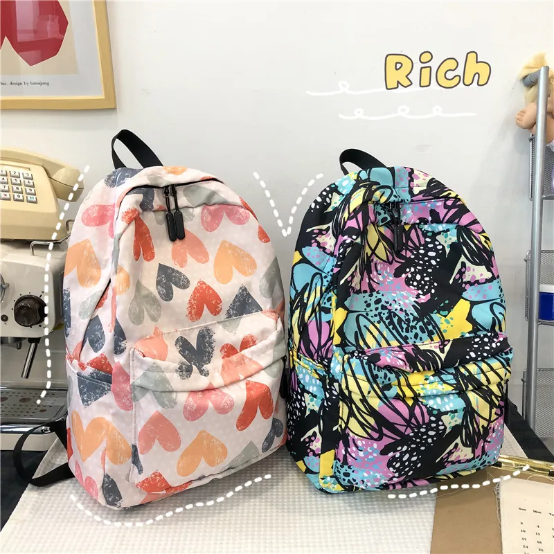 LETOO Nylon With Oxford Backpack Unisex Multicolor-2