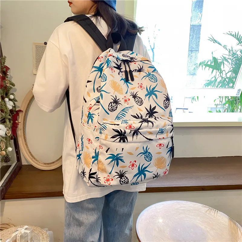 LETOO Nylon With Oxford Backpack Unisex Multicolor-5