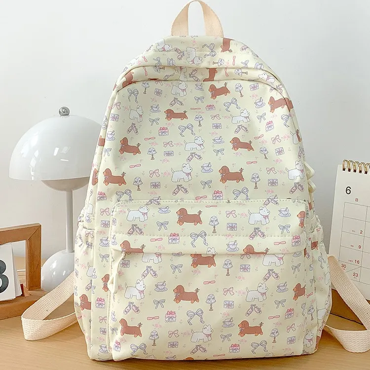 Elsvet Composite Cloth Backpack Unisex Multicolor-4
