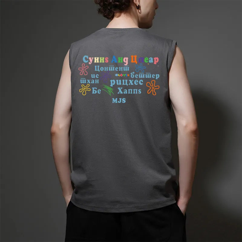 Cotton Gene Tank Tops Unisex-8