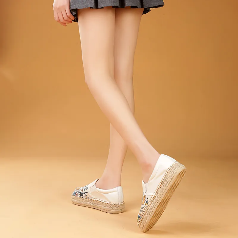 TT&MM Cushioned Anti-Slip Wear-Resistant Waterproof Breathable Moisture-Wicking Low-Top Casual Shoes Women's White-15