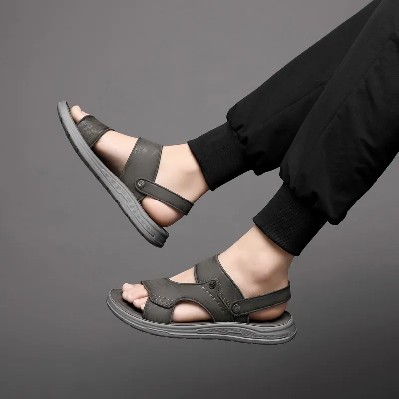 TT&MM Beach Sandals Men Black-9
