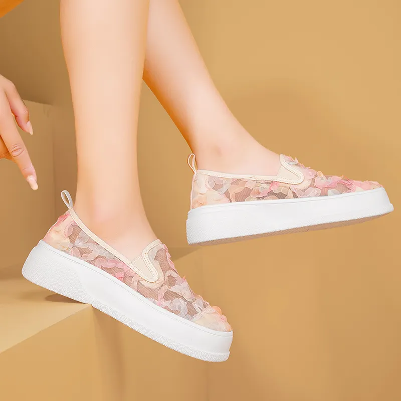 TT&MM Loafers 3cm Women's White Blue-13