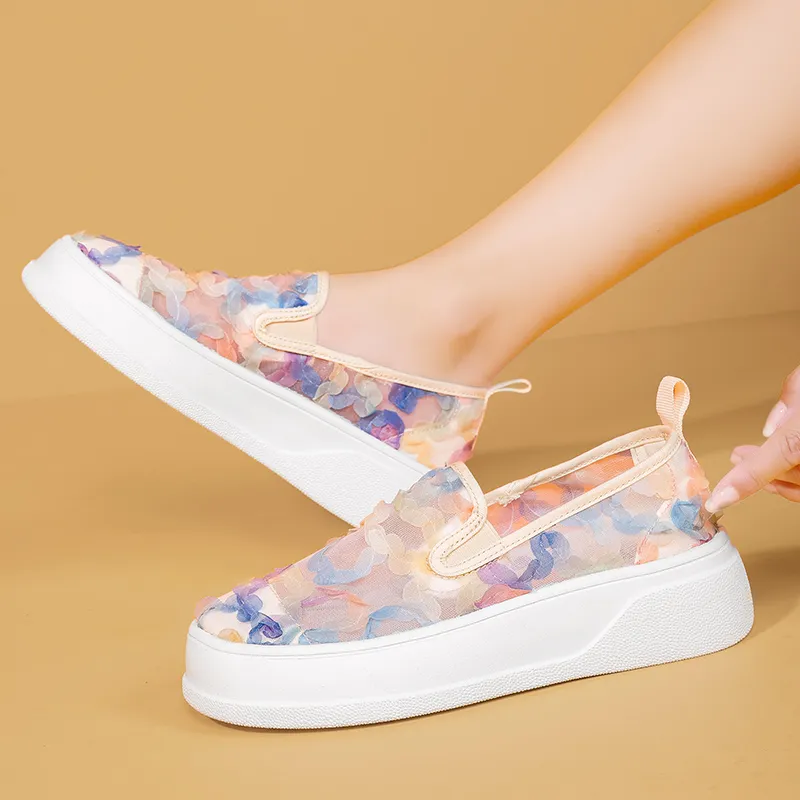 TT&MM Loafers 3cm Women's White Blue-6