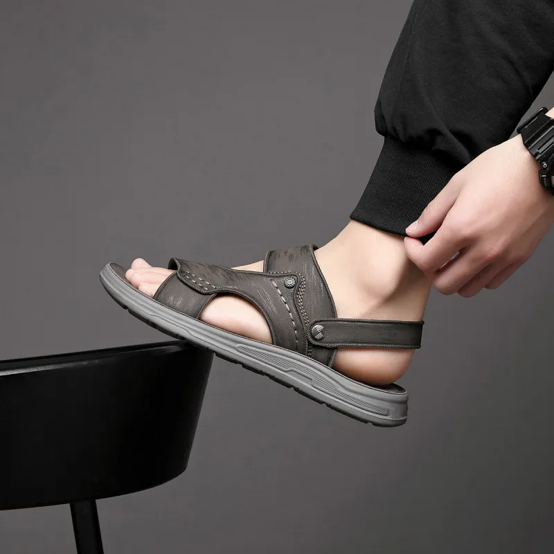 TT&MM Beach Sandals Men Black-8