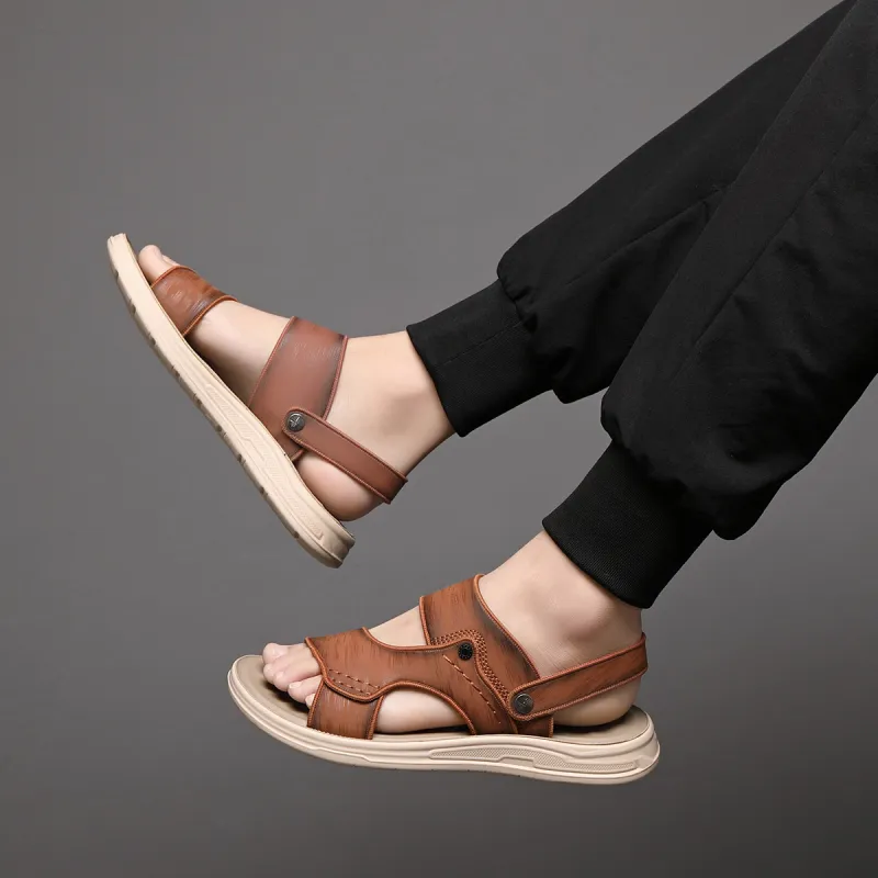 TT&MM Beach Sandals Men Black-13