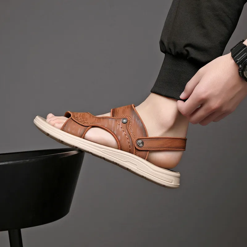 TT&MM Beach Sandals Men Black-14