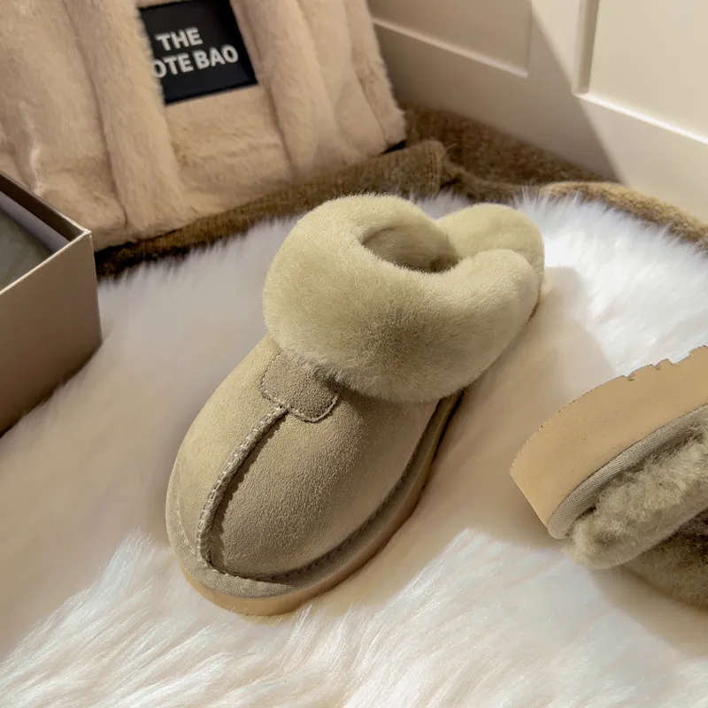 STELLA WEISZ Wrap toe Slippers Women's Chestnut/Antelope Brown/Gray-2