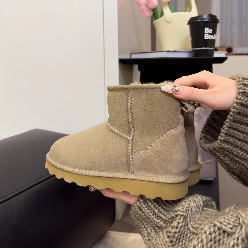 STELLA WEISZ Snow Boots Women's Chestnut/Antelope Brown/Black/Gray-15