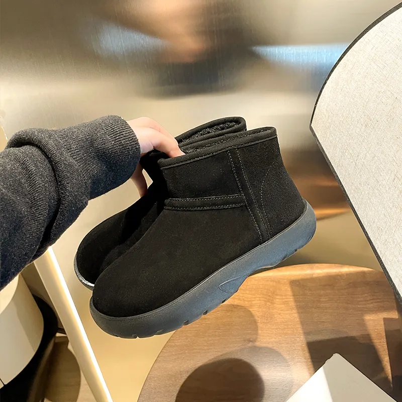 STELLA WEISZ Warm Wear-Resistant Height Increasing Slip-Resistant Coverage Short Snow Boots Women's-22