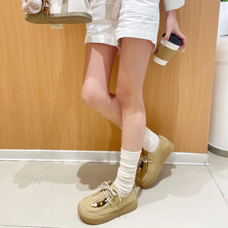 STELLA WEISZ Low Top Casual Shoes Women's Cream Apricot-2