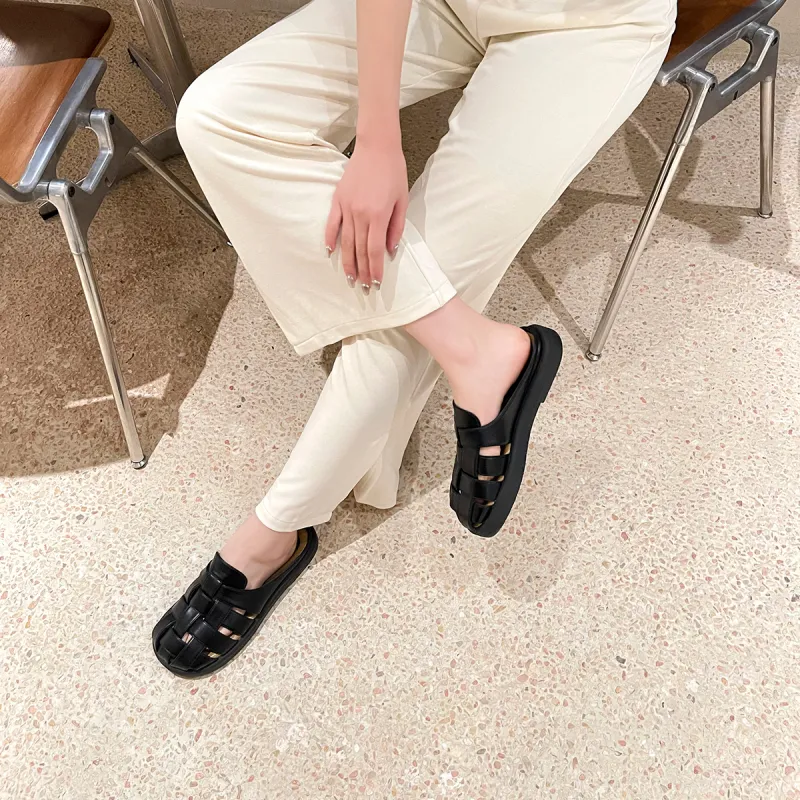STELLA WEISZ Rubber Sole Wrap toe Slippers Women's-7