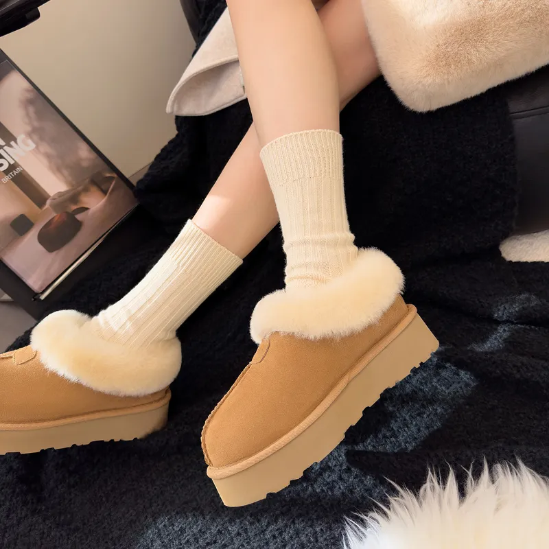 STELLA WEISZ Warm Wear Resistant Cushioning Height Increasing Slip Resistant Coverage Short Snow Boots 4.5cm Women's-2