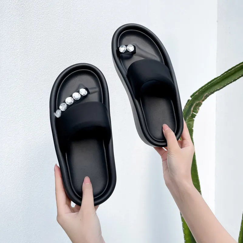 STELLA WEISZ Slide Slippers Women's Black-5