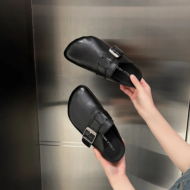 STELLA WEISZ Wrap toe Slippers 1CM Women's Black-2