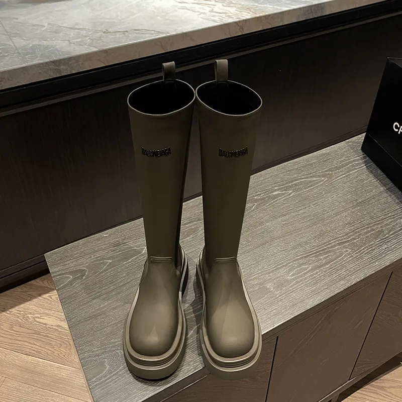 STELLA WEISZ Letter Boots Knee high Boots 4.5cm Women's-6