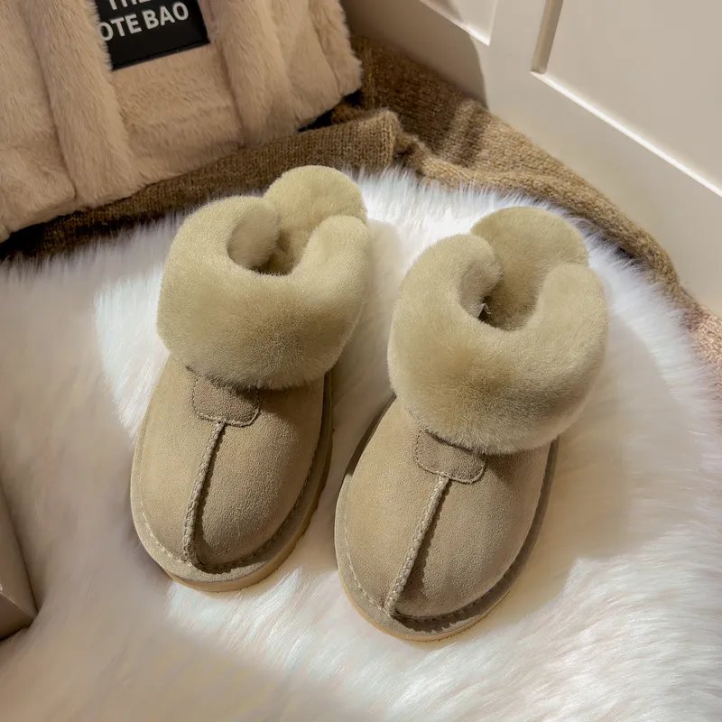STELLA WEISZ Wrap toe Slippers Women's Chestnut/Antelope Brown/Gray-4