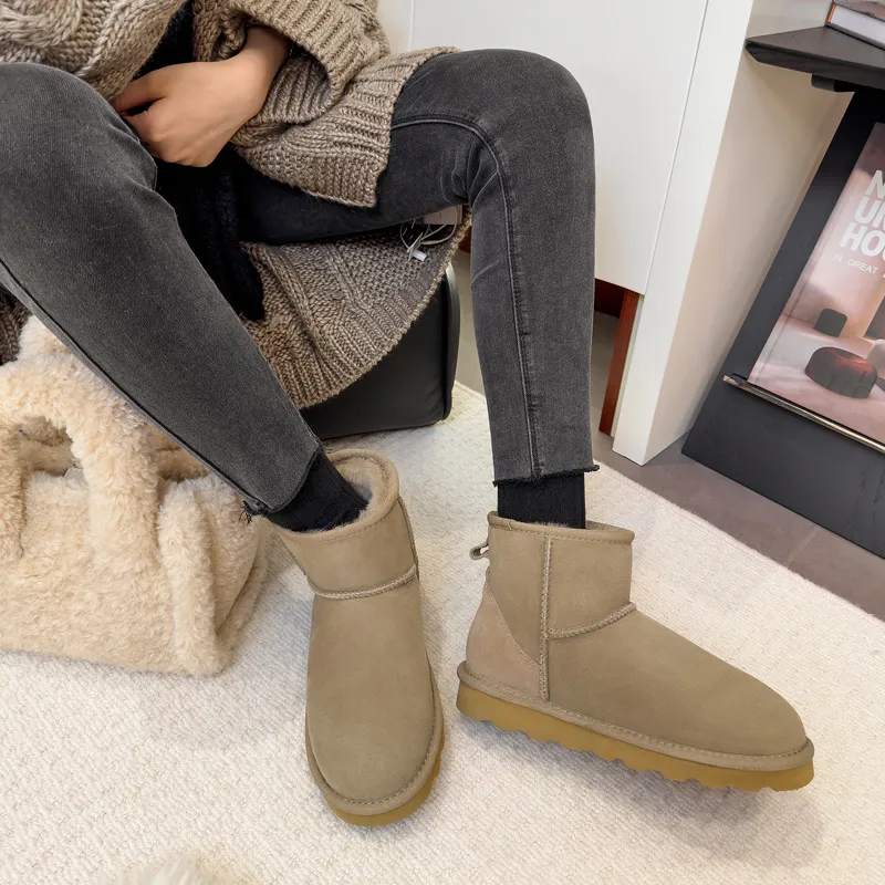 STELLA WEISZ Snow Boots Women's Chestnut/Antelope Brown/Black/Gray-16