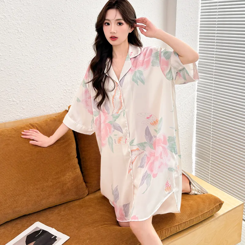 LoveEsteem Nightgown Women's Apricot Pink-1