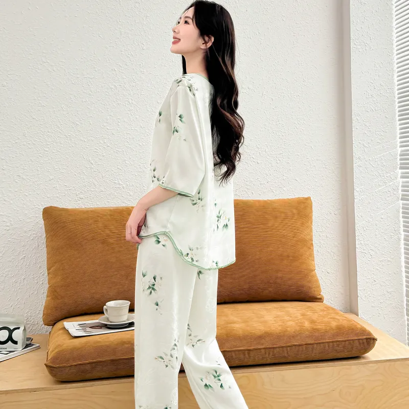LoveEsteem Pajama Set Women's Light Green-4