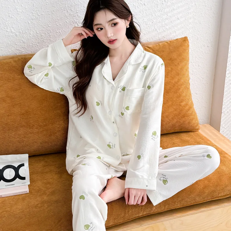 LoveEsteem Pajama Set Women's Milk White-1