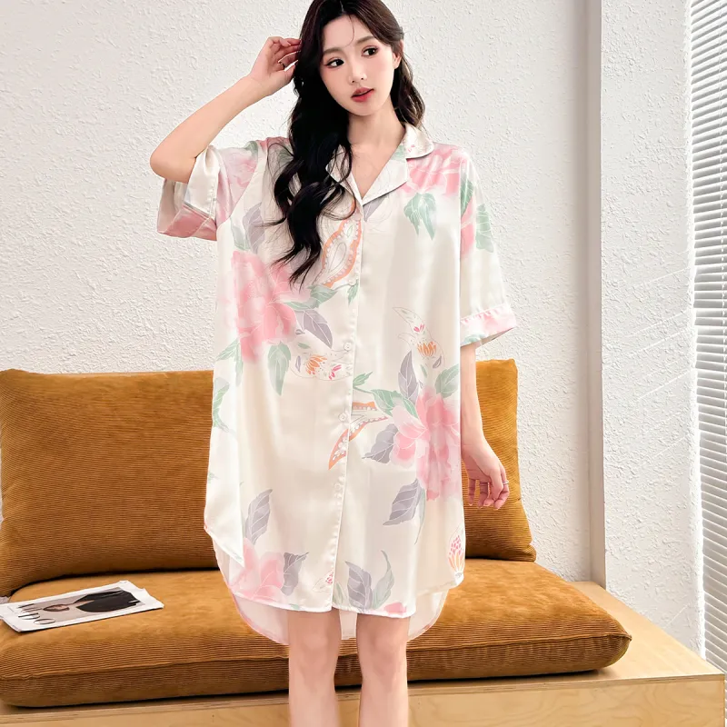 LoveEsteem Nightgown Women's Apricot Pink-2