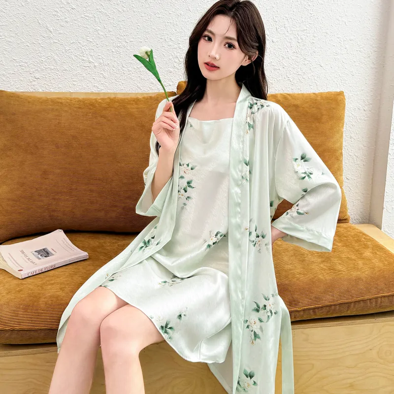 LoveEsteem Pajama Set Women's Light Green-2