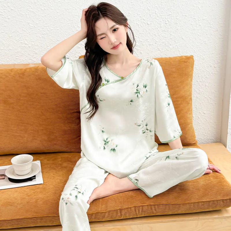 LoveEsteem Pajama Set Women's Light Green-1