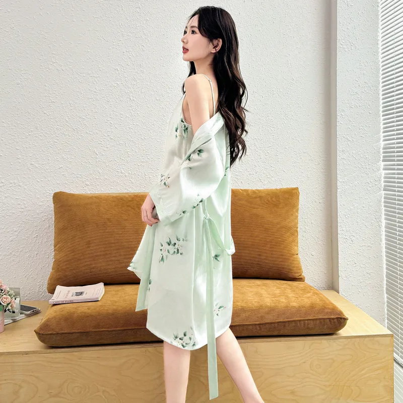 LoveEsteem Pajama Set Women's Light Green-4